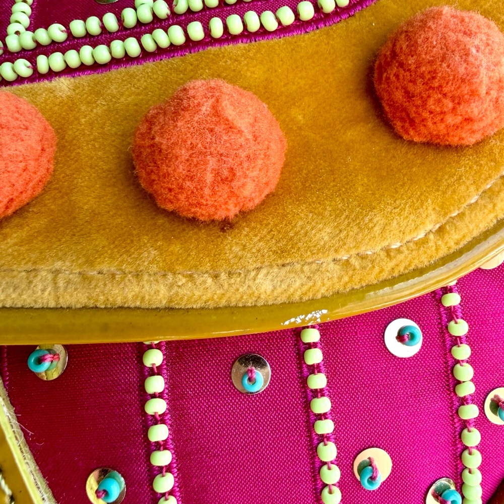 Vintage Christian Dior FW02 Pom Pom Saddle Bag — runway limited edition - Picture 12 of 12